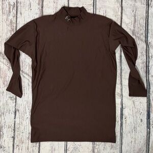 Under Armour Coldgear Brown Athletic Men's Athletic Workout Gym Shirt